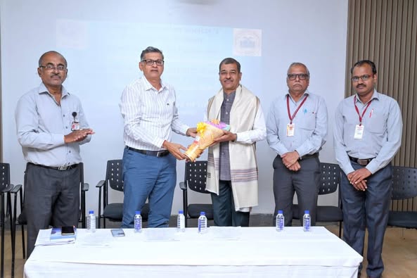 Felicitation of Dr. B. K. Sonage, Principal N.K.O.C.E.T. Solapur , By VIce-Chairman CA. V.R. Javalgekar